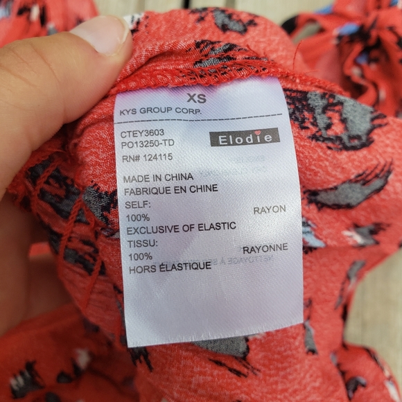 Elodie faux wrap cinched waist tank top nwot - Picture 3 of 4